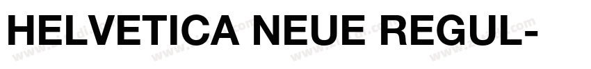HELVETICA NEUE REGUL字体转换